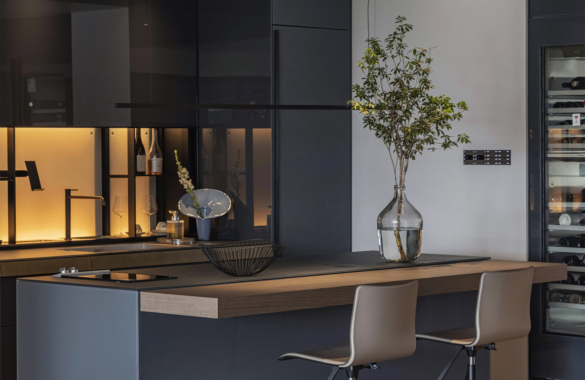 Modern design kitchen in Shanghai_3_Valcucine top luxury interiors featuring Valcucine kitchen in Shanghai