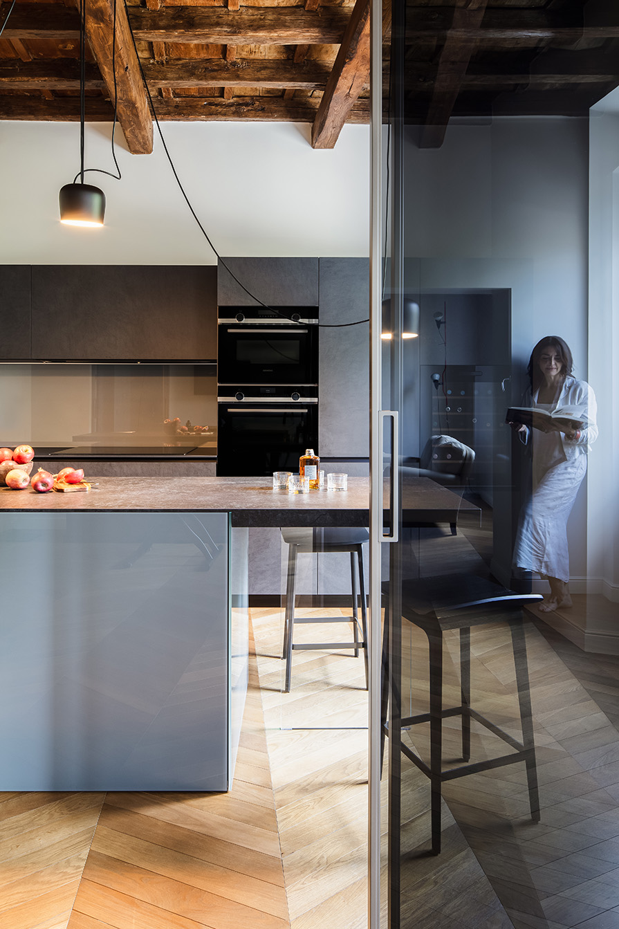 rovere_16 progetto di interior design con cucine Valcucine a Roma
