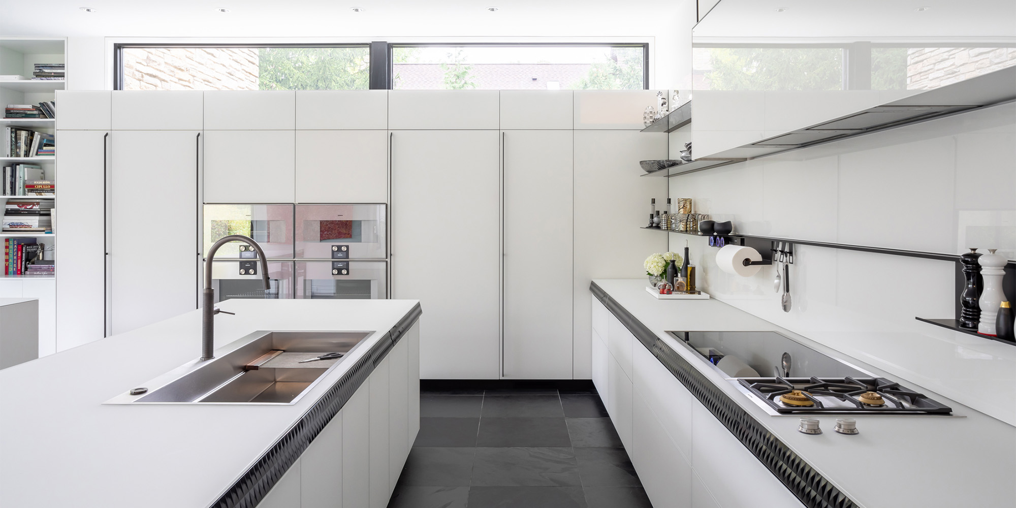 Cover glass kitchen Valcucine Chicago luxury kitchen2 top interior design project in Chicago featuring Valcucine kitchen