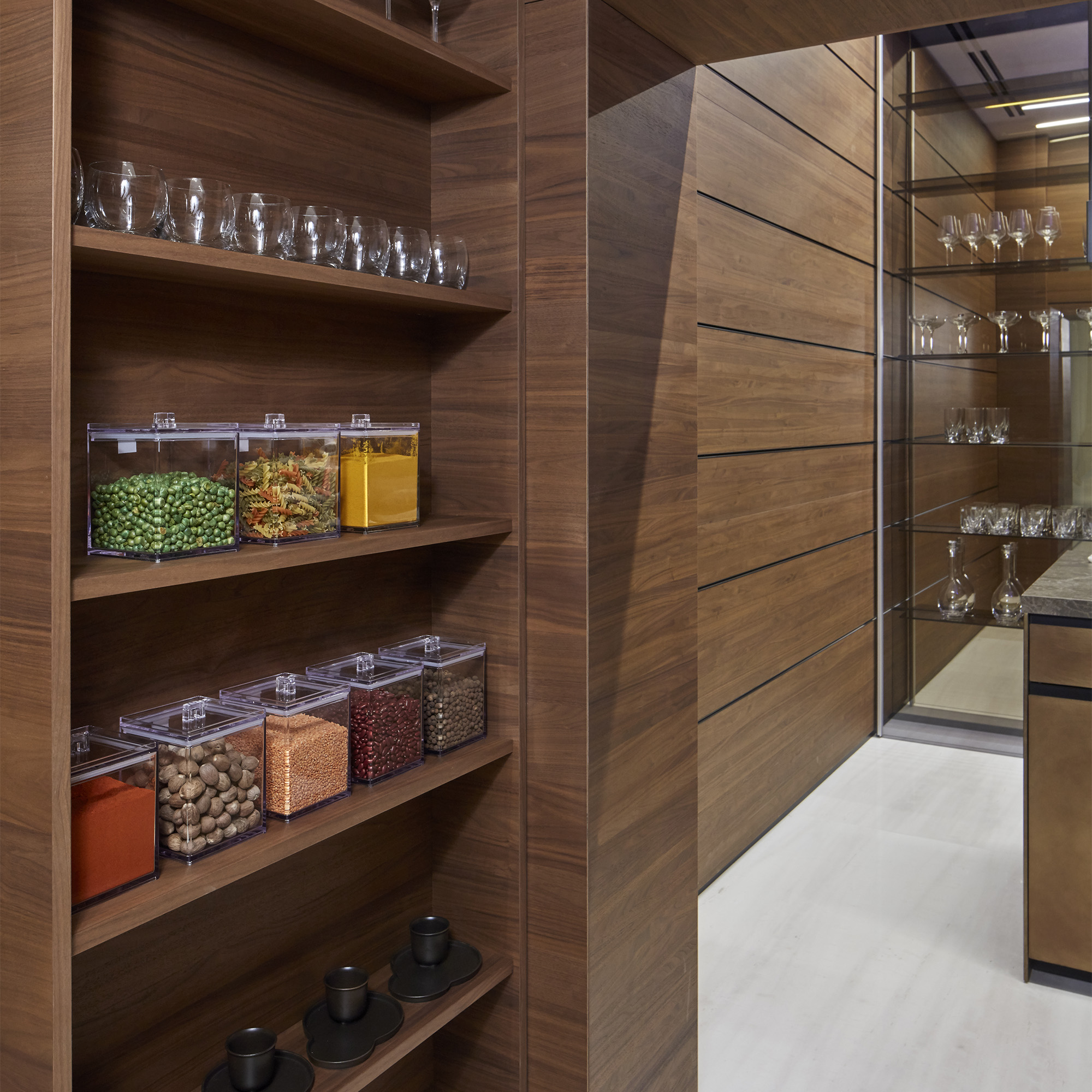 Architectural Integration in a penthouse in Israel Valcucine modern kitchen design
