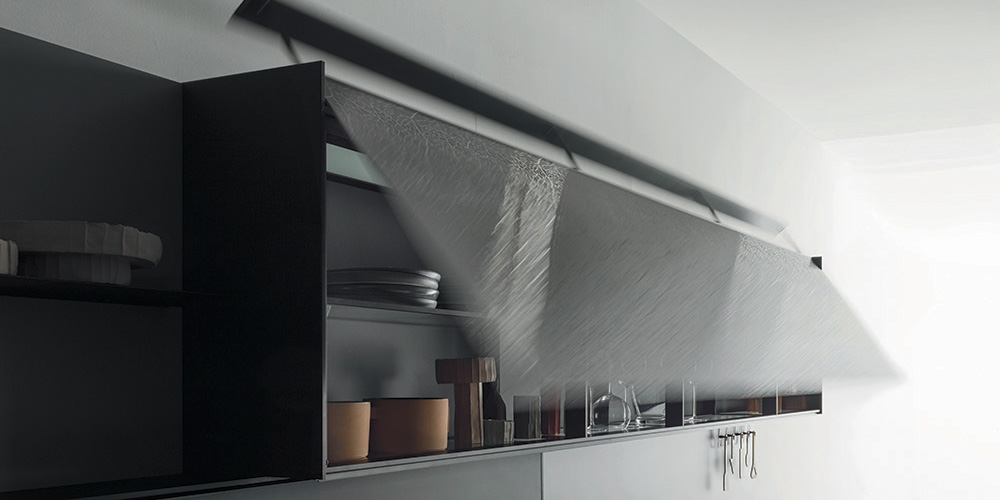 Pensile Aerius_Green Design Days Valcucine premium kitchen detail - Areius wall unit